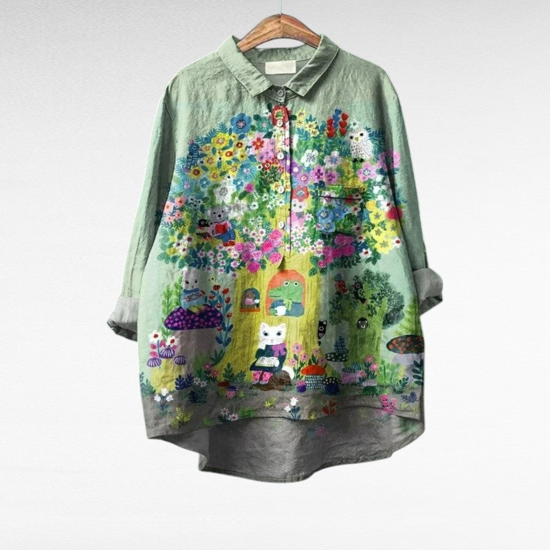 Caroline | Blusa de Lino de Verano