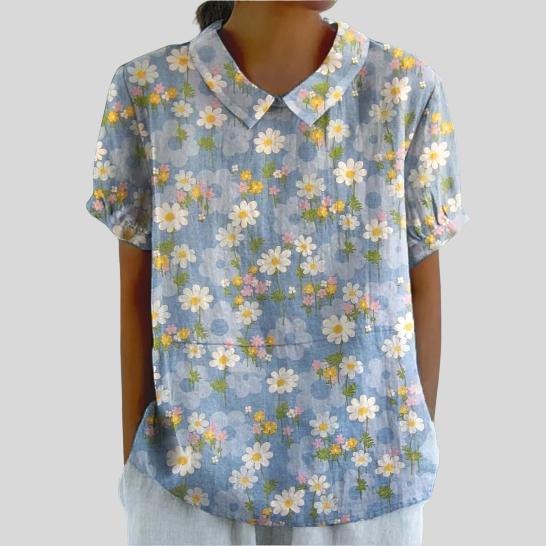 Coralie | Blusa Floral Elegante