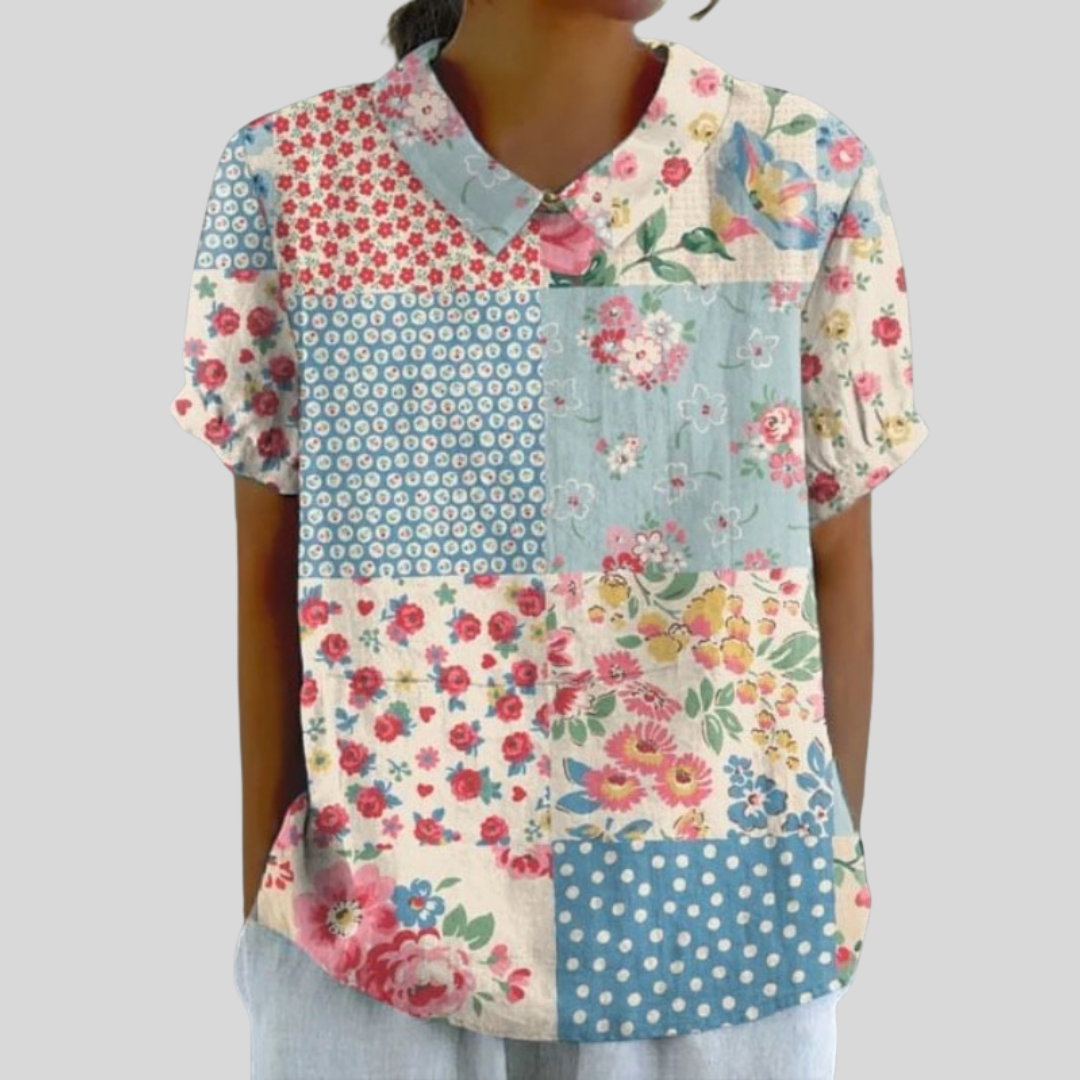 Noémie | Blusa Floral Elegante