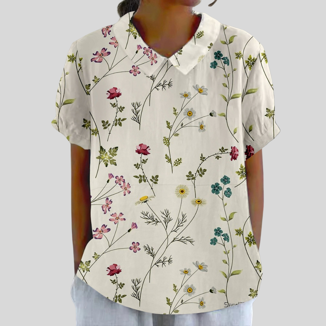 Béatrice | Blusa Floral Elegante