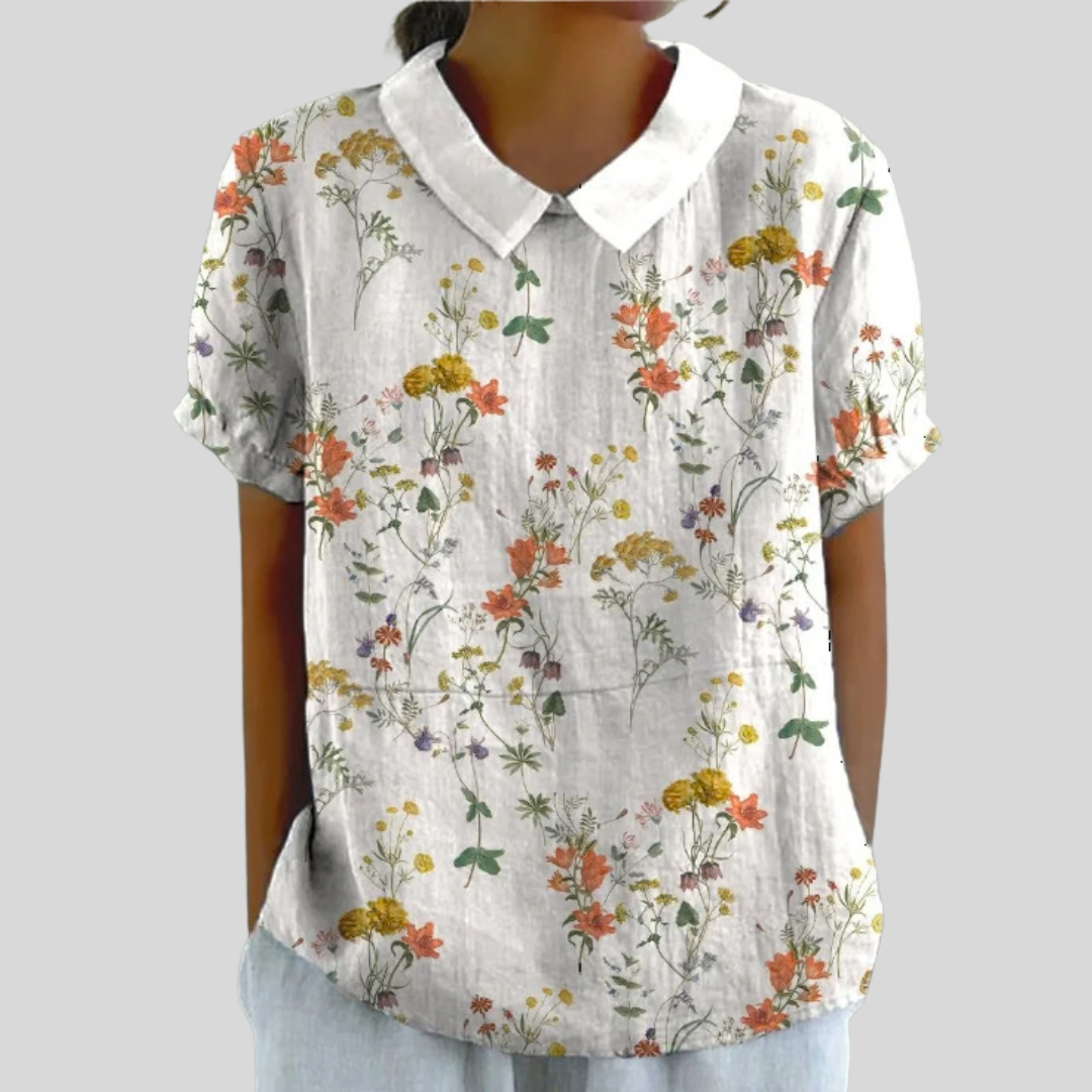 Flavie | Blusa Floral Elegante