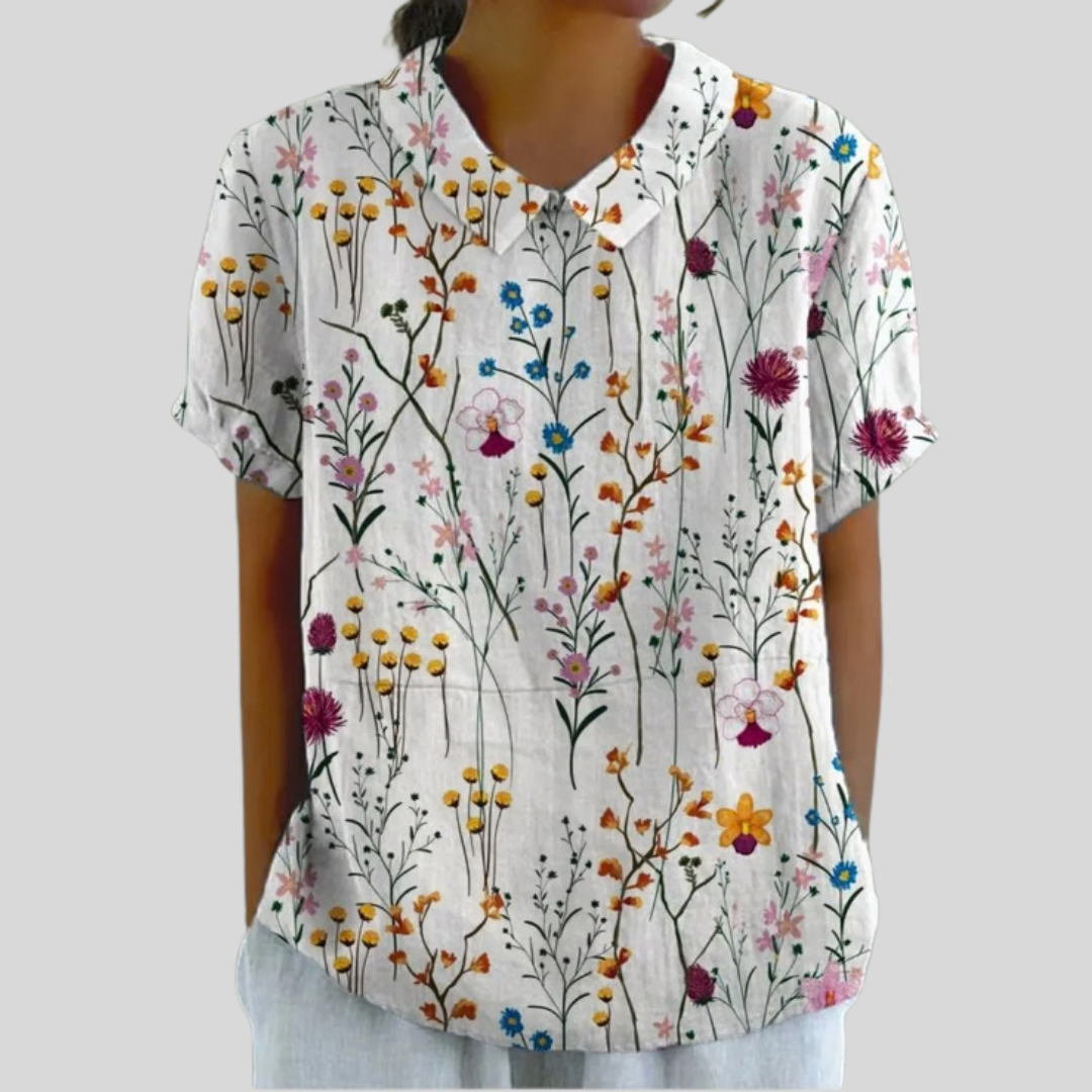 Éliane | Blusa Floral Elegante