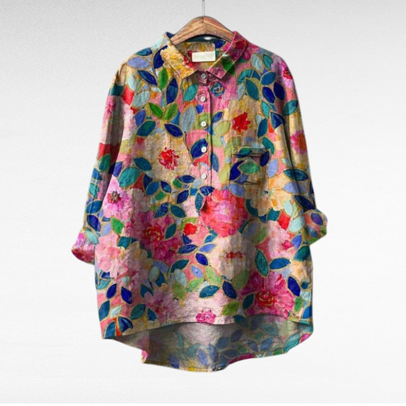 Claire | Blusa de Lino de Verano