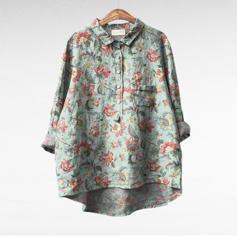 Claire | Blusa de Lino de Verano