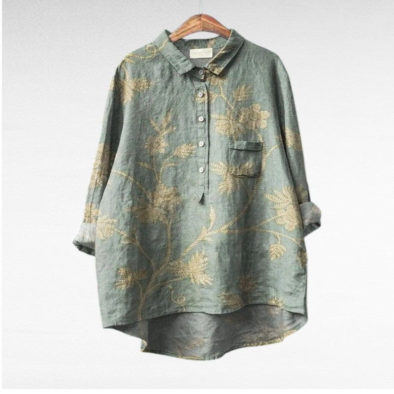 Claire | Blusa de Lino de Verano