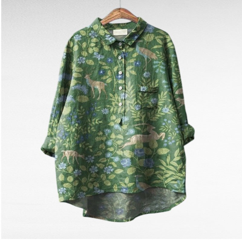 Claire | Blusa de Lino de Verano