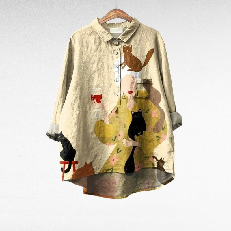 Ariane | Blusa de Lino de Verano
