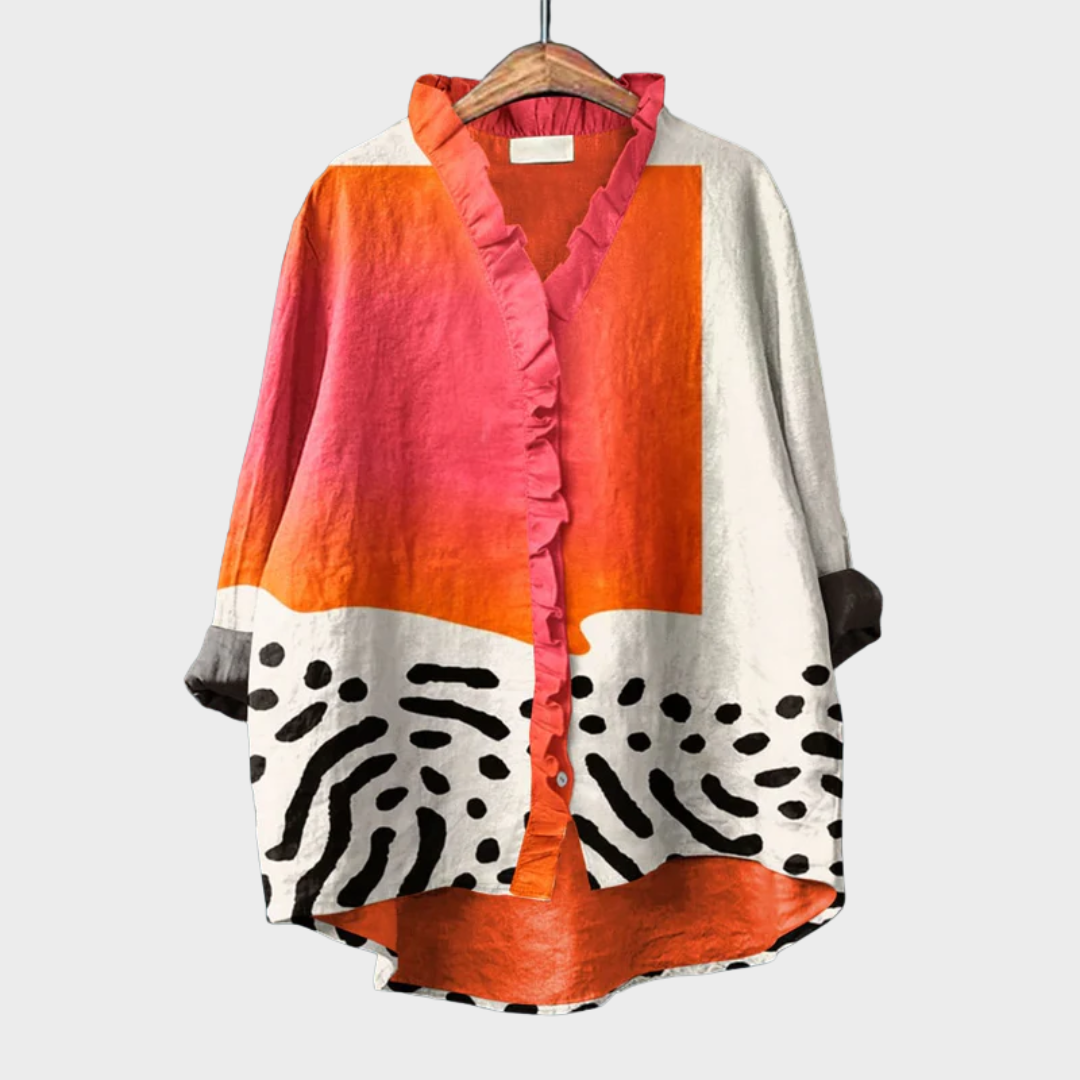 Melinda | Blusa de Lino de Verano