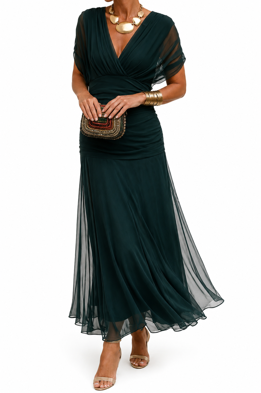 Aurora | Vestido Largo con Hombros Descubiertos