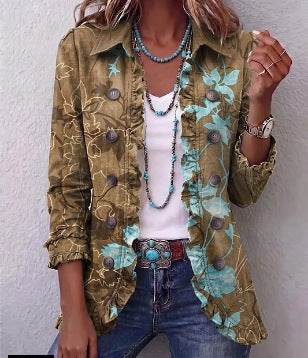 Isabella | Chaqueta bohemia vintage con volantes