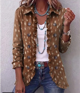Isabella | Chaqueta bohemia estampada animal